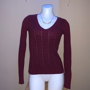 Arizona Jean Company | Maroon V-Neck Sweater